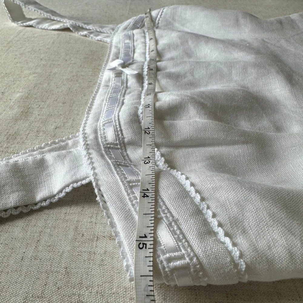 NWT Reformation Elana Linen Mini Dress White LWD 4 - Picture 9 of 11